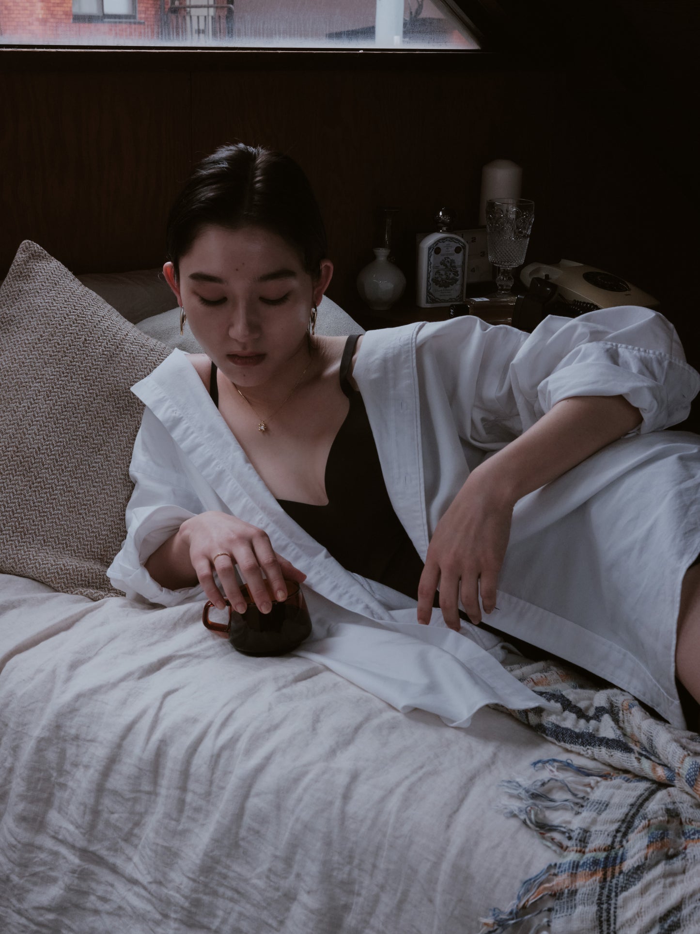 Double mixed hoop piercing