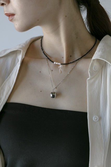 Silver Sphere Necklace