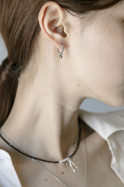 Black Glass Bead Necklace