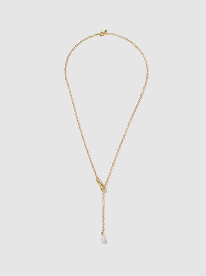 Pearl Accent Long 2Way necklace