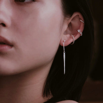 Ball hoop ear cuff