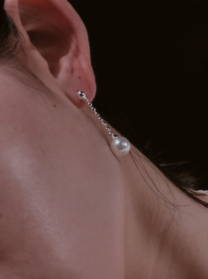 Ball chain silver piercing