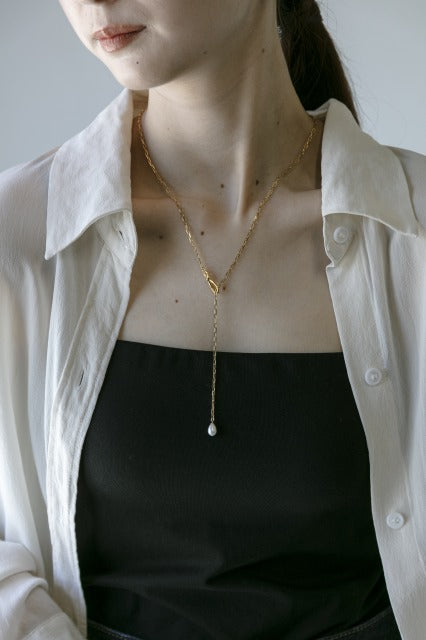 Pearl Accent Long 2Way necklace